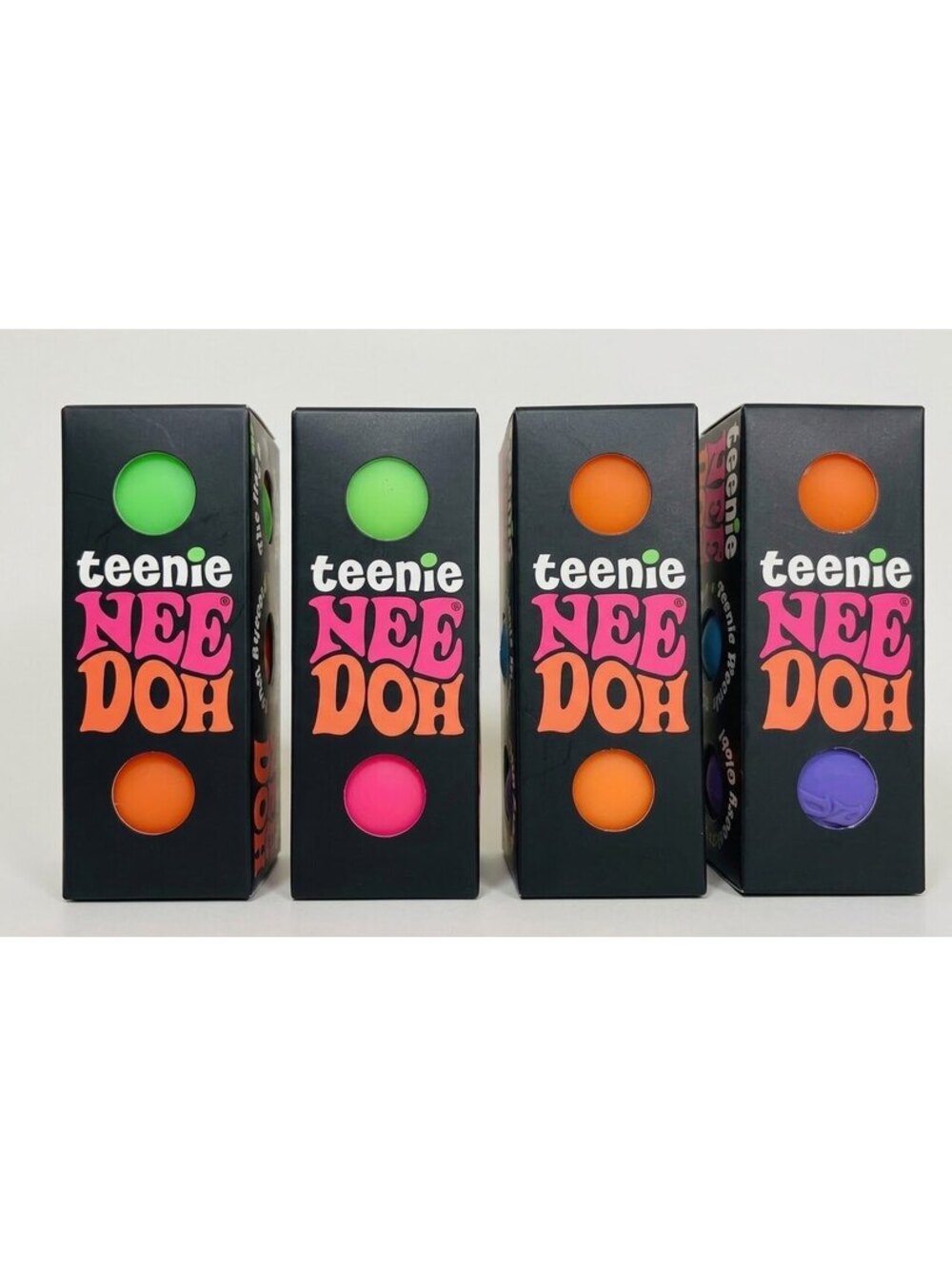 Teenie NeeDoh Groovy Glob Sensory Fidget Toy (3-Pack).